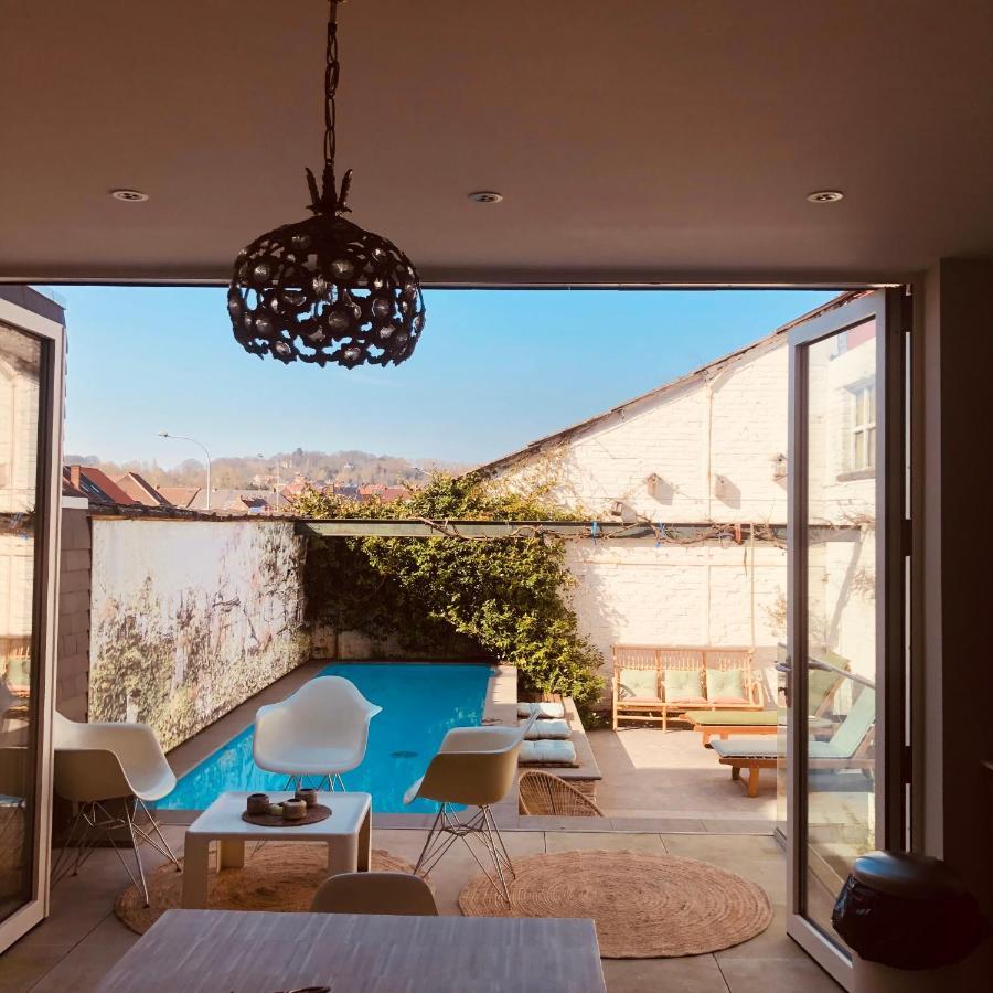 Vila Karaktervolle Woning Met Zwembad Te Ronse Exteriér fotografie